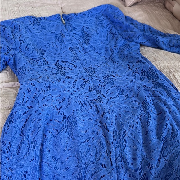NWT LILLY  Pulitzer Royal Blue Lace Dress/Romper - Picture 6 of 7